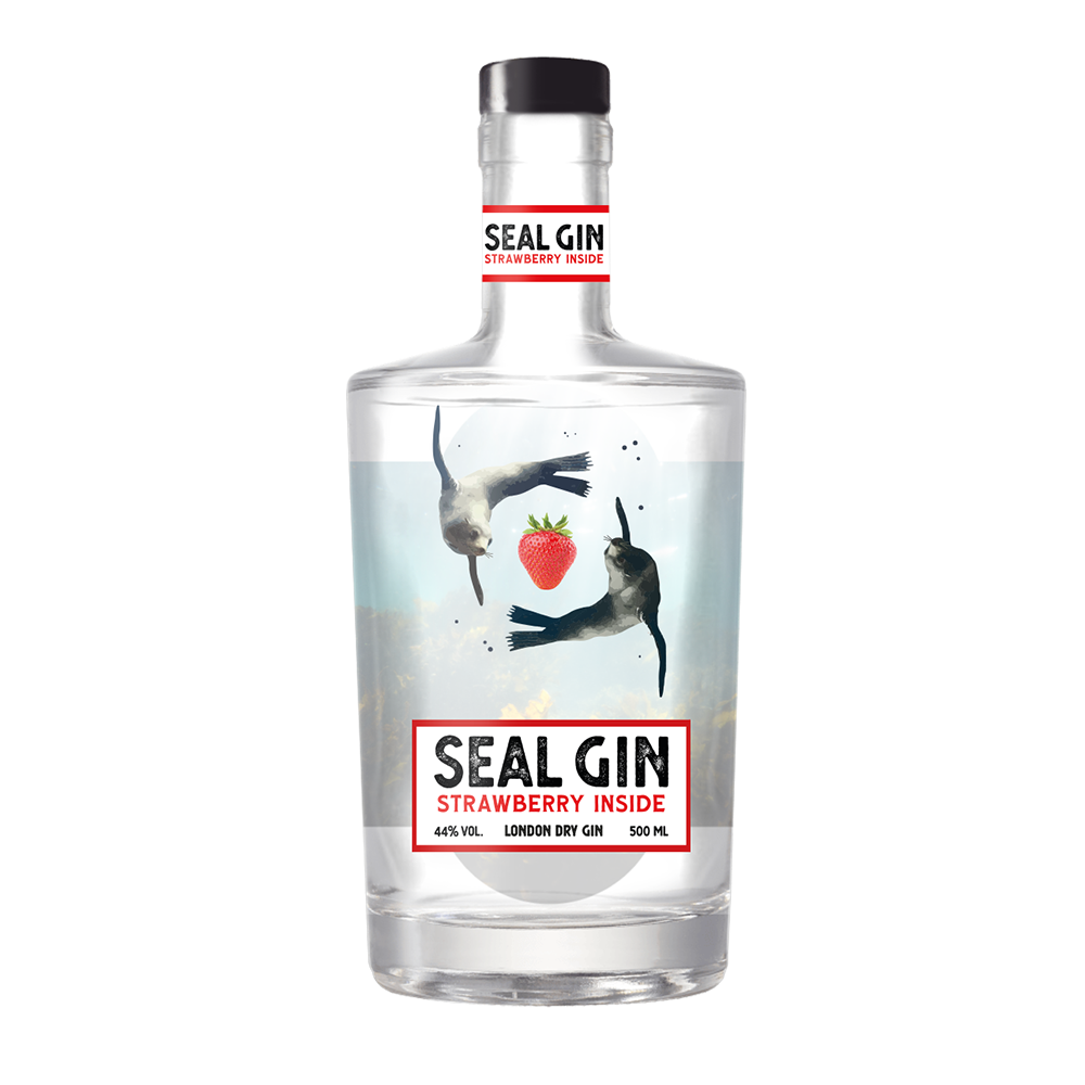 20% Discount - SEAL Dry Gin Summer Erdbeere Minze - 44 % vol. - 0,5 Liter