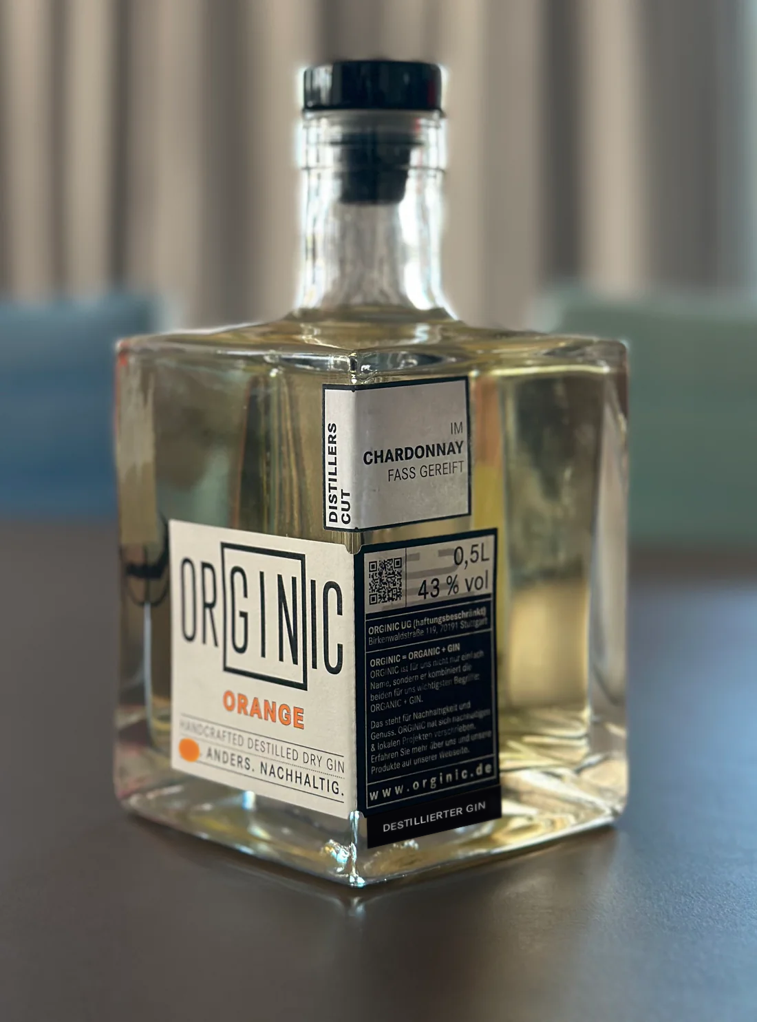 ORGINIC Dry Gin Orange (Distillers Cut), 43 % vol.