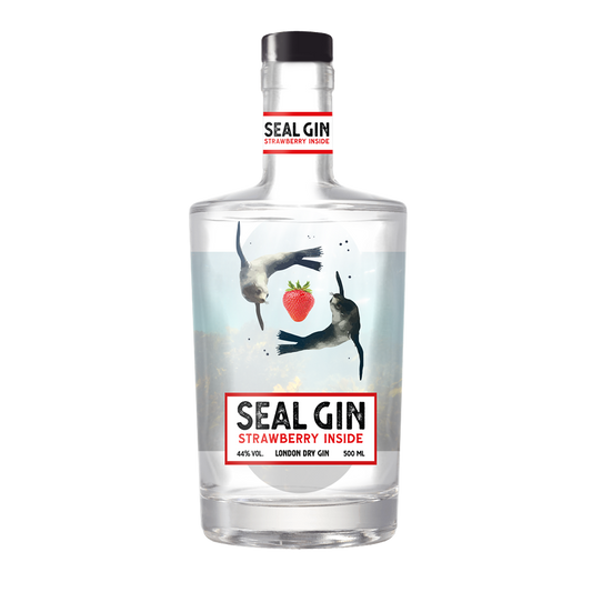 SEAL Dry Gin Summer Erdbeere Minze - 44 % vol. - 0,5 Liter